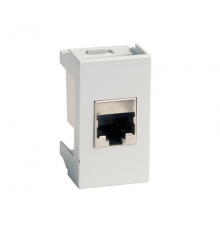 Розетка RJ-45 кат5E,экр,Viva,1 мод.,сер