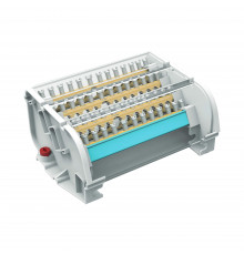Блок распределительный на DIN рейку 4р 160А, 8х7мм 2х9мм 1х12мм