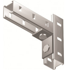 Уголок крепежный одиночный, горячеоцинкованный