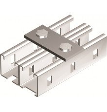 Пластина соединительная, длина 90 мм, 2отв., горячеоцинкованная