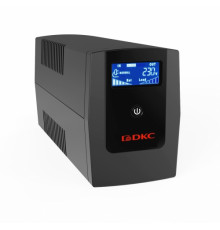 Линейно-интерактивный ИБП ДКС серии Info LCD, 1200 ВА/720 Вт, 1/1, 4xIEC C13, USB + RJ45, LCD, 2x7Aч