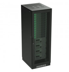 Напольный 19 IT-корпус ДКС серии CQE 42U 600х2000х1200, двери перфорированная+перфорированная, панели для крыши, кабельный ввод,RAL9005