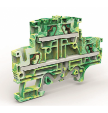 Двухуровневая клемма заземления на 4 кв.мм