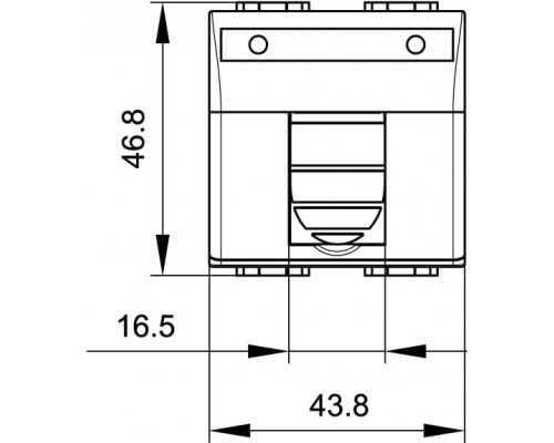 76666B | Компьютерная розетка RJ-45, кат.5Е, экранированная, белая, 2мод