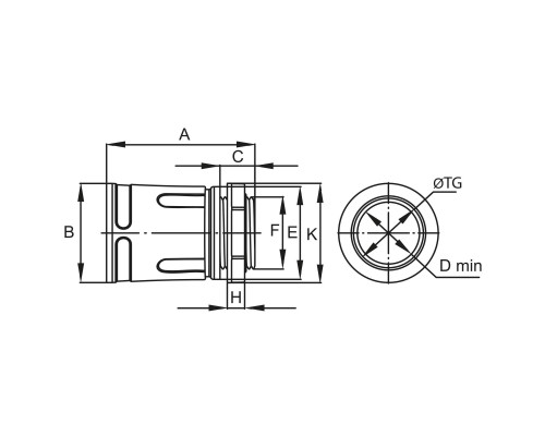 50225 | Муфта труба-коробка, IP67, М25х1.5, д.25мм