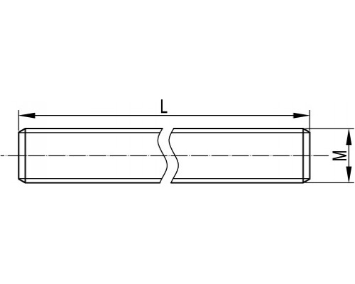 CM201002INOX316L | Шпилька М10х2000, нержавеющая сталь AISI 316L