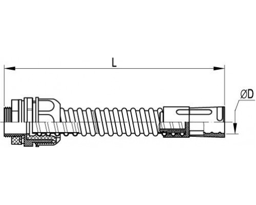 57120 | Муфта гибкая труба-коробка, IP65, д.20мм