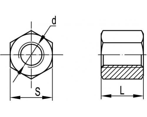 CM210825 | Соединительная гайка М8х25