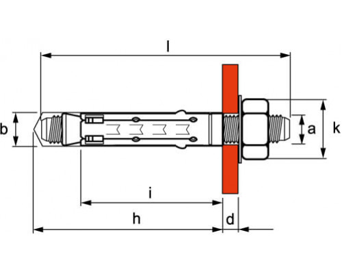 CM441274 | Стандартный анкер со шпилькой М12