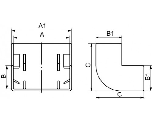 00396RB | AEM 22x10 Угол внешний коричневый (розница 4 шт в пакете, 20 пакетов в коробке)