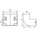 00396RB | AEM 22x10 Угол внешний коричневый (розница 4 шт в пакете, 20 пакетов в коробке)