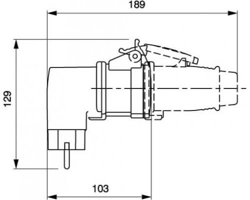 DIS610379 | Переходник 16A(2P+E)250В-16A3P230В