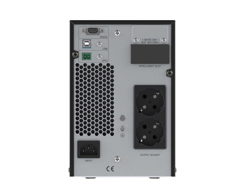 SMALLT1A10S | Онлайн ИБП ДКС серии Small Tower, 1000 ВА/900 Вт, 1/1, 2xSchuko, EPO, USB, RS-232, RJ45, 3x7Ач