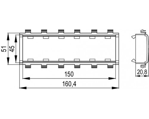 F0003A | Каркас 6 мод Viva In-liner Front белый