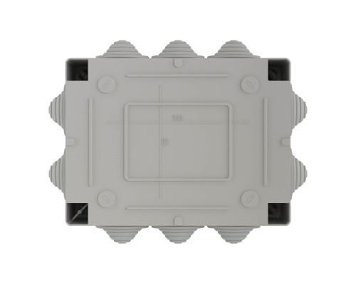 54000 | Коробка ответвит. с 10 кабельными вводами д.25мм, IP55, 150х110х70мм