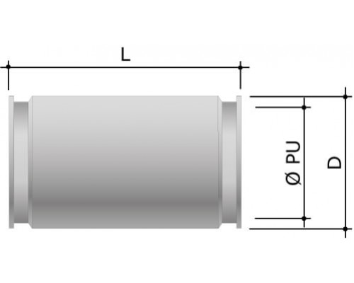 6110-16XX | Муфта труба-труба д.16мм, IP66/IP67, нержавеющая сталь AISI 316L