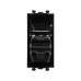 4402301 | USB 3.0 розетка модульная, тип А-А, Avanti, Черный квадрат, 1 модуль