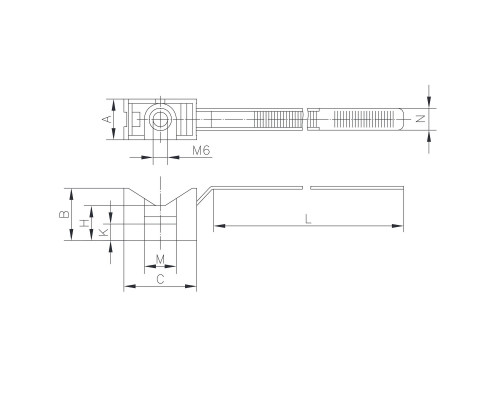 51263 | Держатель с хомутиком, д.25 - 63мм