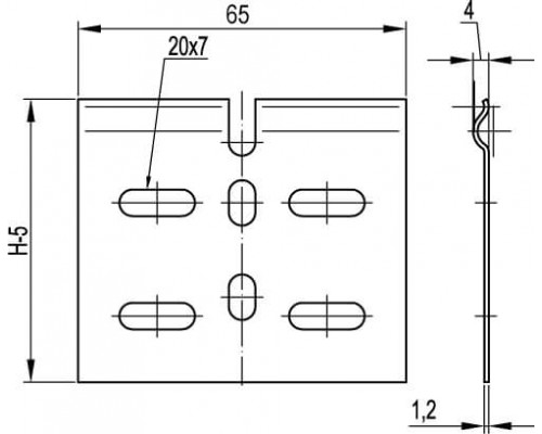 LP0100HDZL | Регулируемый горизонтальный соединитель