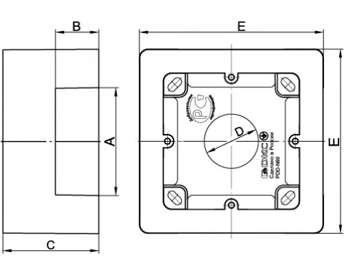10123 | Коробка монтажная универсальная PDD-N 60