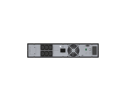 SMALLR1A5I | Онлайн ИБП ДКС серии Small Rackmount, 1000 ВА/900 Вт, 1/1, 6xIEC C13,EPO, USB, RS-232, RJ45, Rack 2U, 2x9Ач