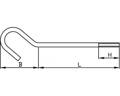 59135 | Крюк изолированный для коробки потолочной, 135мм