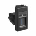 4412301 | USB 3.0 розетка модульная, тип А-А, Avanti, Черный матовый, 1 модуль