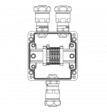 TBE-P-03 - (4xCBC.4 - 1xTEO.4) - 2x6018ANP22CKM3SB(A) - 1x6018ANP22CKM3SB(C)1Ex e IIC Т5 Gb / Ex tb IIIC T95°C Db IP66