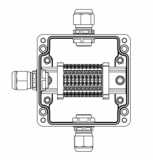 TBE-P-03-(10xCBC.2)-1xPABMP(A)-1xPABMP(C)-1xPABMP(D)1Ex e IIC Т5 Gb / Ex tb IIIC T95°C Db IP66
