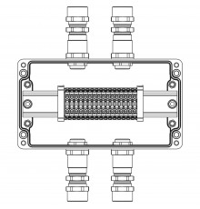TBE-P-04-(16xCBC.4)-2xKA2MHK(A)-1xKA2MHK(C)1Ex e IIC Т5 Gb / Ex tb IIIC T95°C Db IP66/ КЗ
