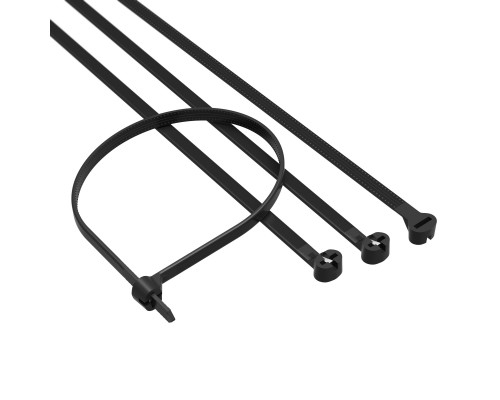 Хомут P6.6 с двойным замком, черный 4,8x370 21319SR | Хомут P6.6 с двойным замком, черный 4,8x370