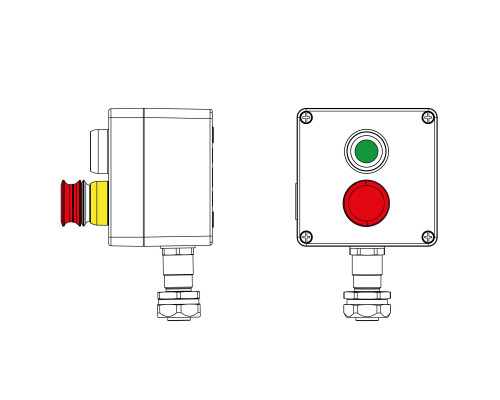 CPE-A-12-(1xP1G(11)-1xP6E(11))-1xKAEPM2MHK-20(C)1Ex d e IIC Т5 Gb / Ex tb IIIC T95°C Db IP66 2201.121.22.120O | CPE-A-12-(1xP1G(11)-1xP6E(11))-1xKAEPM2MHK-20(C)1Ex d e IIC Т5 Gb / Ex tb IIIC T95°C Db IP66
