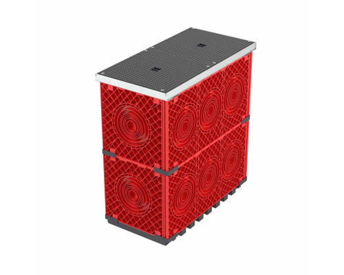 Колодец пластиковый для кабельной канализации с крышками, 750х375х750 270375 | Колодец пластиковый для кабельной канализации с крышками, 750х375х750