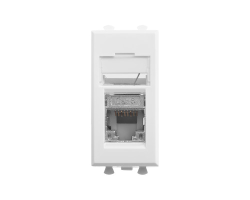 Компьютерная розетка RJ-45 модульная, кат.6 экранированная, Avanti,Белое облако, 1 модуль 4400391 | Компьютерная розетка RJ-45 модульная, кат.6 экранированная, Avanti,Белое облако, 1 модуль