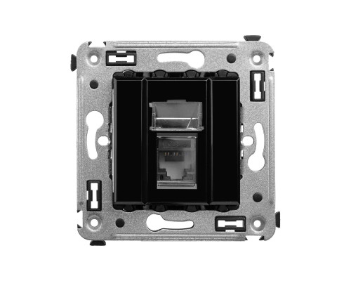 Компьютерная розетка RJ-45 в стену, кат.6 одинарная,Avanti, Черный квадрат 4402293 | Компьютерная розетка RJ-45 в стену, кат.6 одинарная,Avanti, Черный квадрат