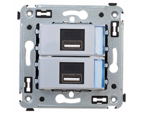 USB зарядное устройство в стену, Avanti, Закаленная сталь 4404543 | USB зарядное устройство в стену, Avanti, Закаленная сталь
