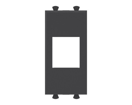 Адаптер без шторки для Keystone, Avanti, Черный матовый, 1 модуль 4412211 | Адаптер без шторки для Keystone, Avanti, Черный матовый, 1 модуль