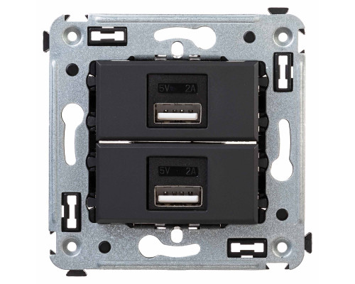 USB зарядное устройство в стену, Avanti, Черный матовый 4412543 | USB зарядное устройство в стену, Avanti, Черный матовый
