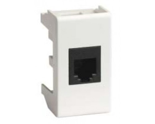 Компьютерная розетка RJ-45 кат.6, «Viva», 1 мод., белая 45057 | Компьютерная розетка RJ-45 кат.6, «Viva», 1 мод., белая