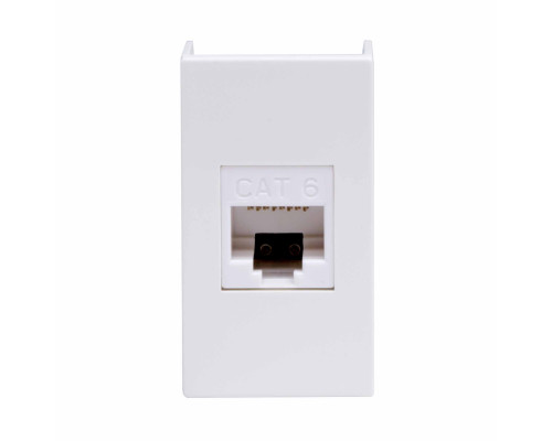 Компьютерная розетка RJ45 кат.6, 8P8C, Viva, белая, 1мод 45058 | Ком.роз. RJ45 кат.6, 8P8C, Viva, белая, 1мод