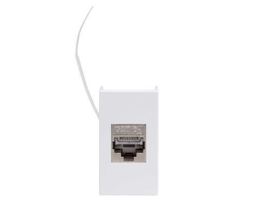Компьютерная розетка RJ45 кат.6A, 8P8C, Viva, белая, 1мод 45078 | Ком.роз. RJ45 кат.6A, 8P8C, Viva, белая, 1мод