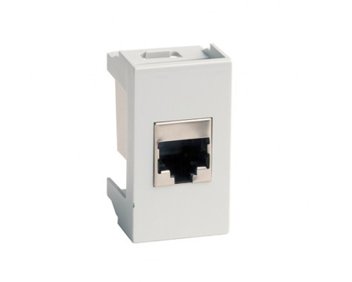 Розетка RJ-45 кат.6,Viva,1 мод.,сер 45158 | Розетка RJ-45 кат.6,Viva,1 мод.,сер