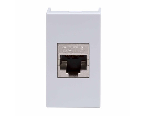 Розетка RJ-45 кат.6,экр,Viva,1 мод.,сер 45168 | Розетка RJ-45 кат.6,экр,Viva,1 мод.,сер