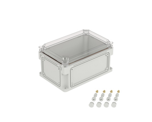 532311 | Корпус RAM box без МП 300х200х160 мм, с фланцами, прозрачная крышка высотой 35 мм, IP67
