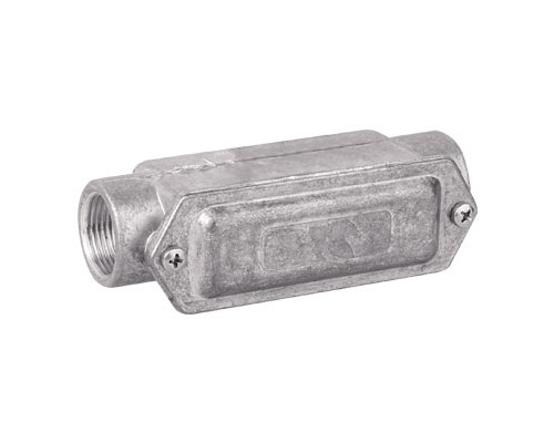 Коробка протяжная алюминиевая, 2 ввода 180°, М50х1,5 ,IP55, 171х62х71мм 6030-50 | Коробка протяжная алюминиевая, 2 ввода 180°, М50х1,5 ,IP55, 171х62х71мм