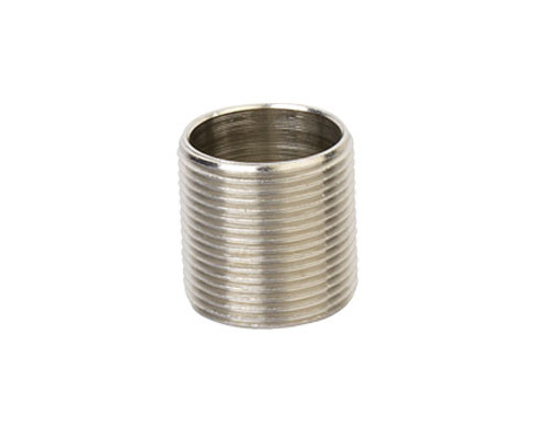 Ниппель M63x1,5, никелированная латунь 6051-63 | Ниппель M63x1,5, никелированная латунь