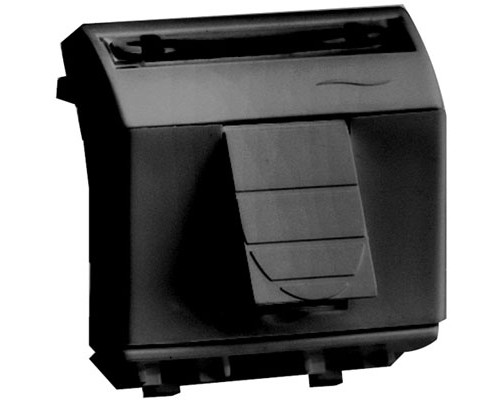 Компьютерная розетка RJ45 категория 5e экран., 8P8C, Brava, черная, 2мод 77450N | Компьютерная розетка RJ45 кат.5e экран., 8P8C, Brava, черная, 2мод