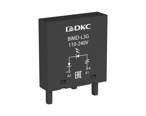Модуль индикации и защиты, RC-цепочка, 6-24V AC/DC BIMD-RC1 | Модуль индикации и защиты, RC-цепочка, 6-24V AC/DC