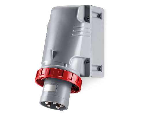Вилка настенная IP67 125А 3P+E 400В DIS245M12596 | Вилка настенная IP67 125А 3P+E 400В