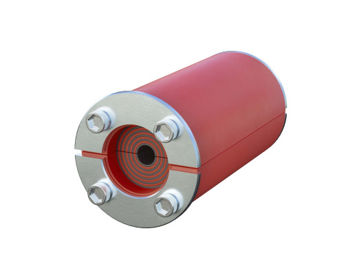 Проходка круглая, нержавеющая, D300х70 мм для кабелей D = 140-240 мм DXF311B | Проходка круглая, нержавеющая, D300х70 мм для кабелей D = 140-240 мм